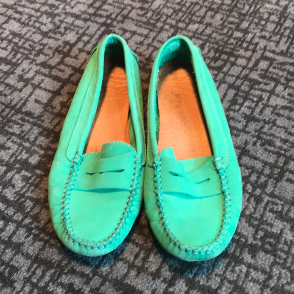 COPY - Jefferey Campbell green loafers